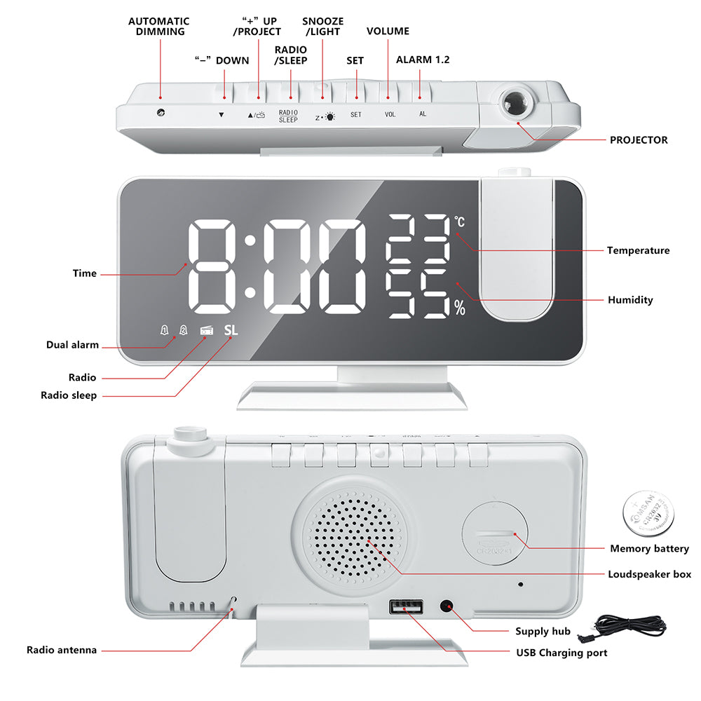 Projector Alarm Clock