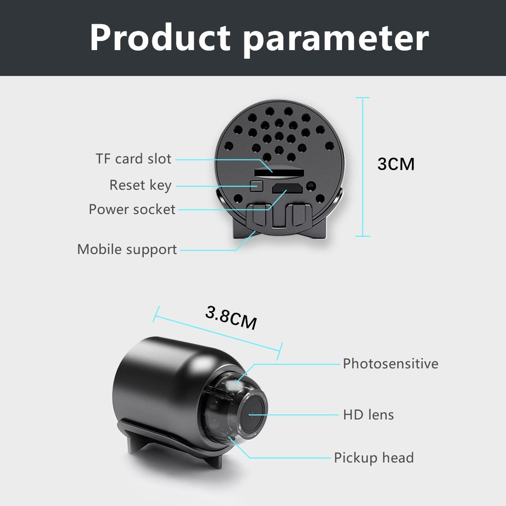 Mini Wireless Camera 1080P HD