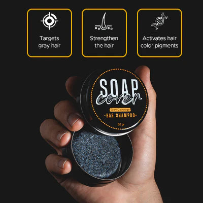 Hair darkening Soap shampoo: