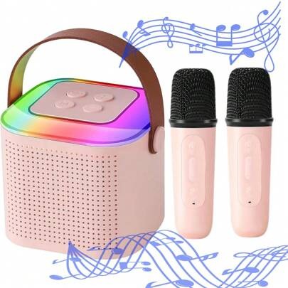Portable Bluetooth Karaoke Speaker And Wireless Microphone