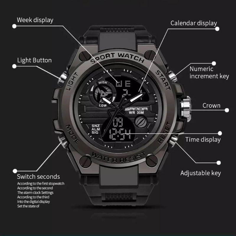 Waterproof Premium Men's Sports Watch.