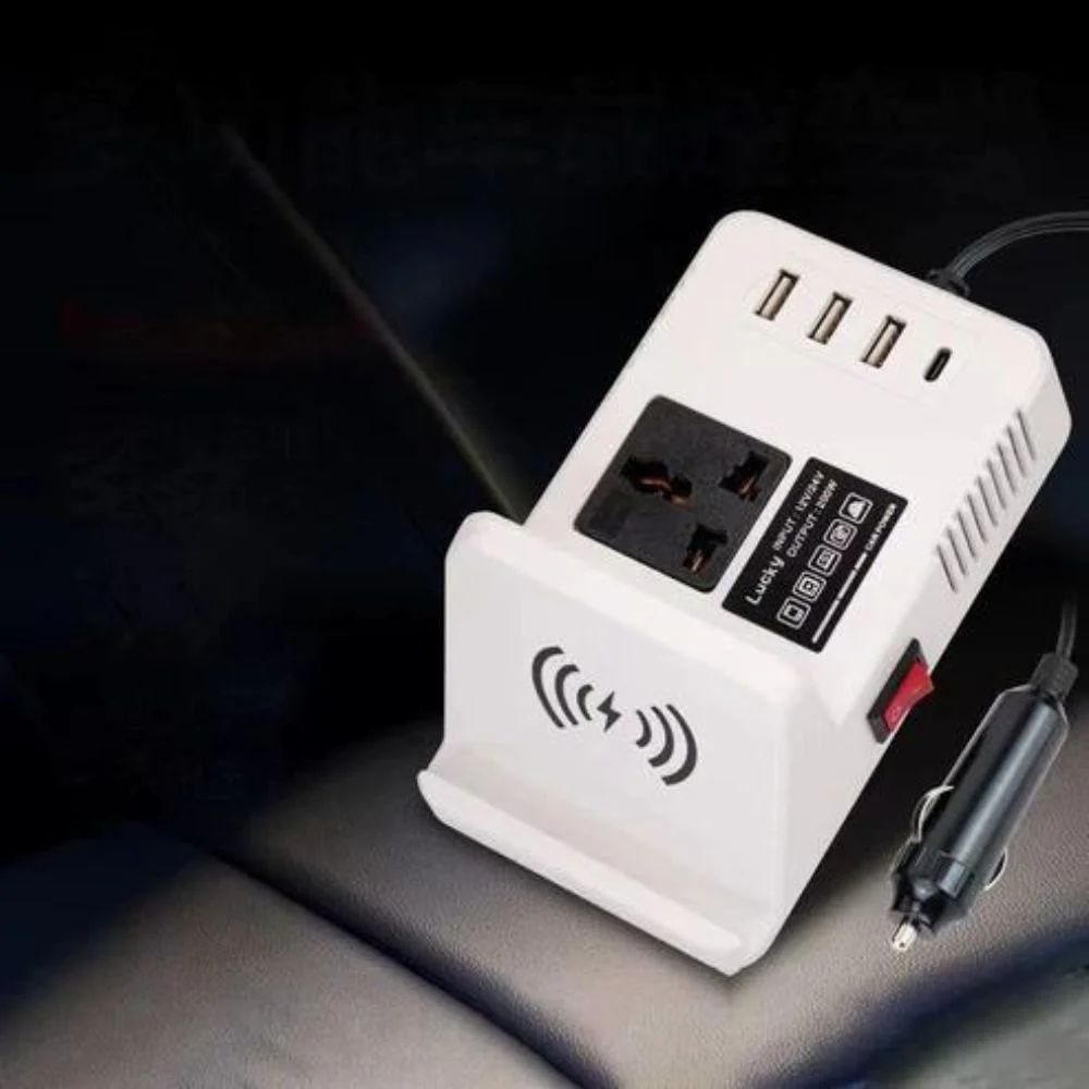 Power Up on the Go with a Wireless Charging Car Inverter