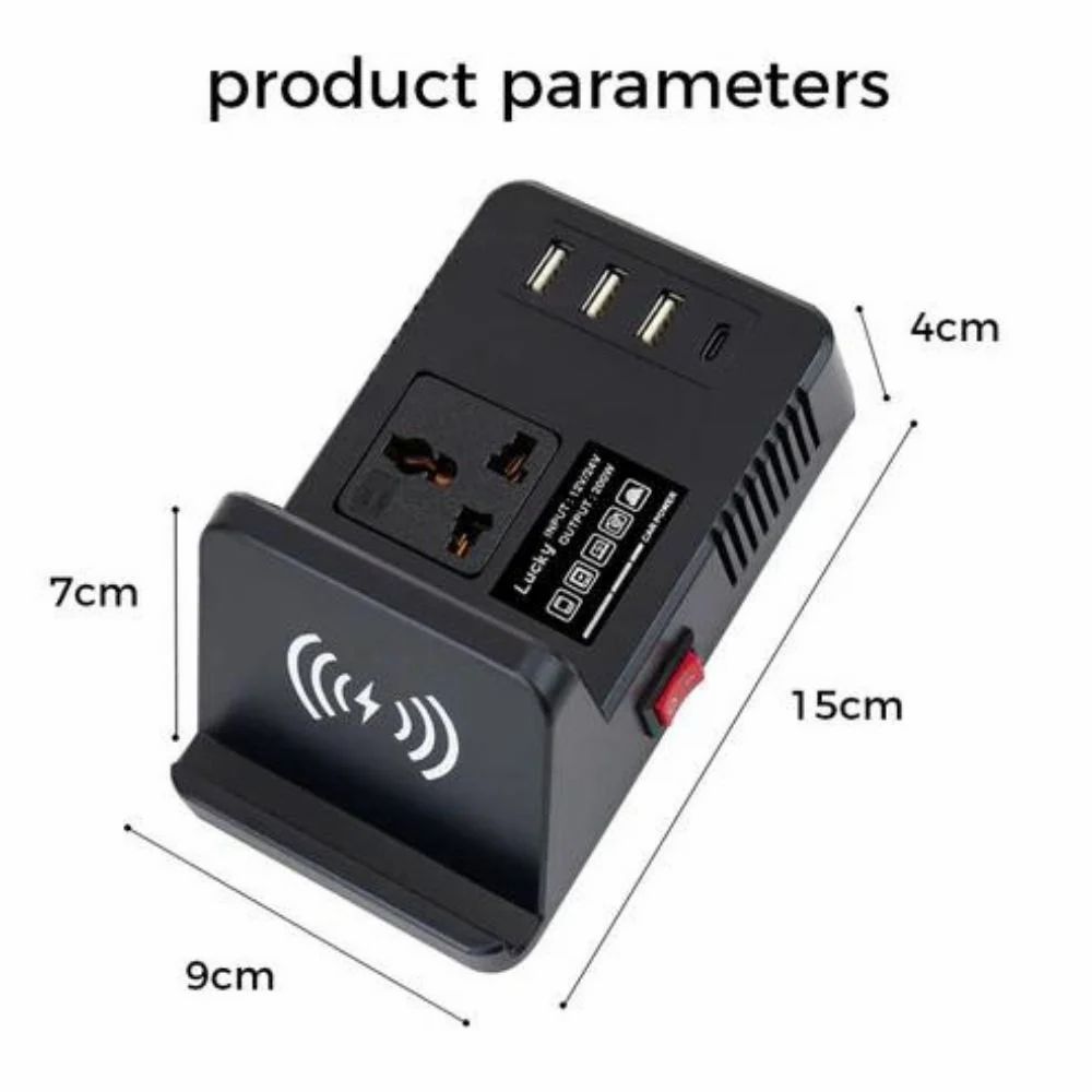 Power Up on the Go with a Wireless Charging Car Inverter