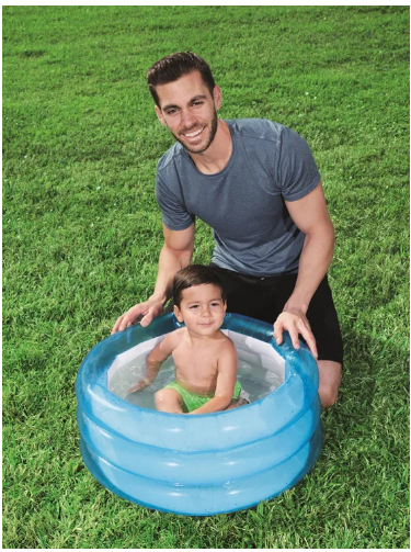 Inflatable babies shower pool portable safety bath tub