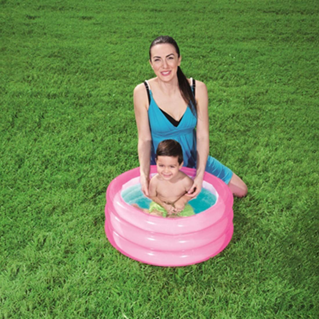 Inflatable babies shower pool portable safety bath tub