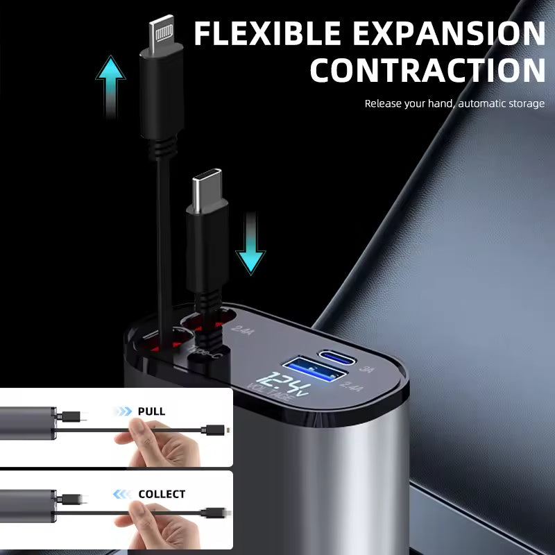 100W Fast Charging Car Charger