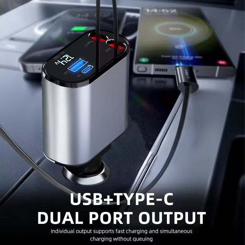 100W Fast Charging Car Charger