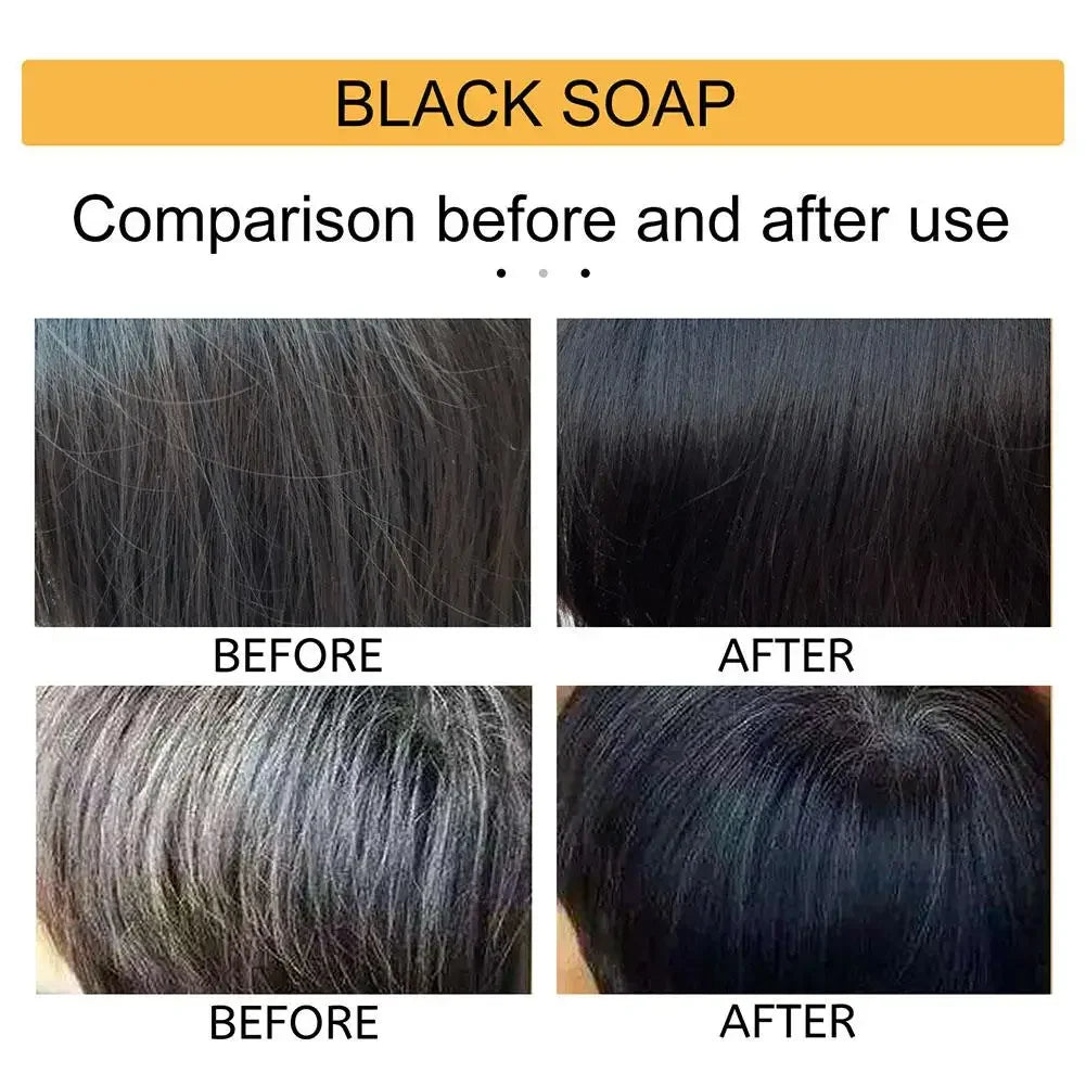 Hair darkening Soap shampoo YT.