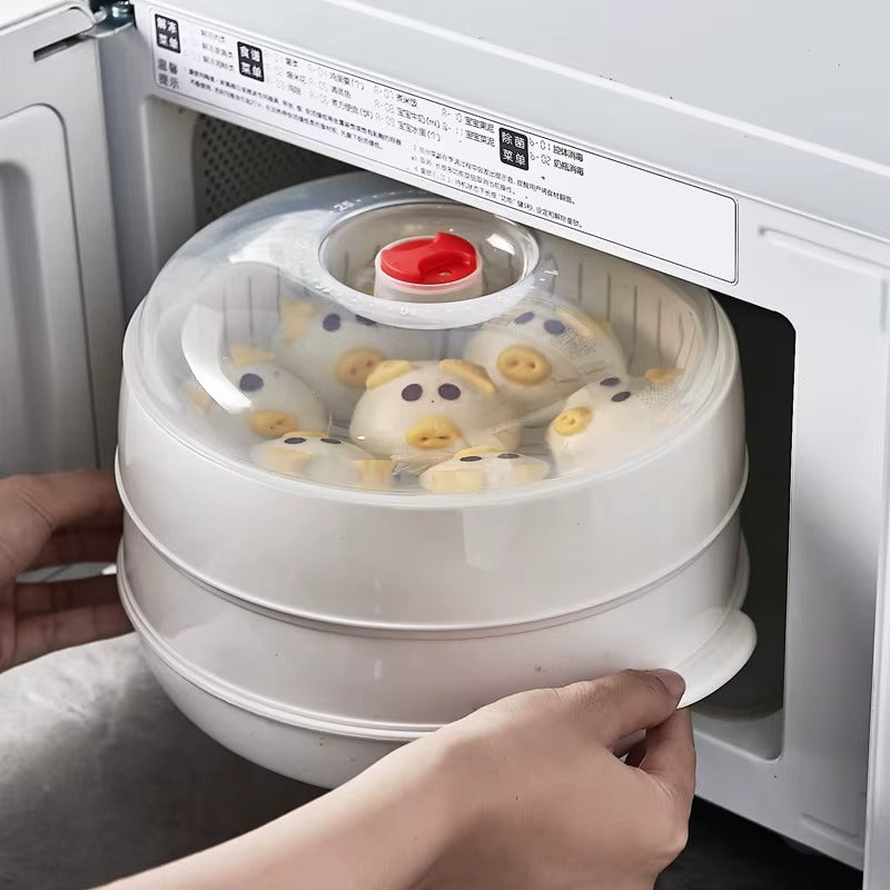 Microwave oven steamer Tk .