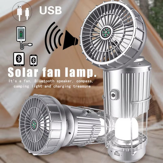 Portable LED Camping Lantern With Fan