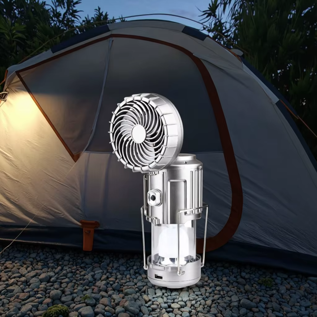 Portable LED Camping Lantern With Fan
